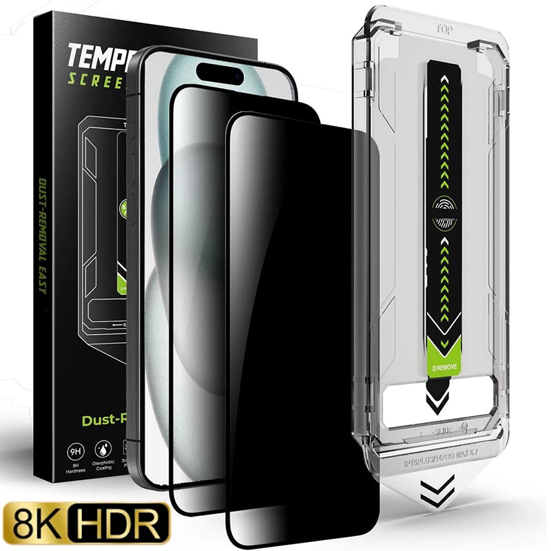 Privacy Screen Protector iPhone 17/17 Pro/Air – Tempered Glass