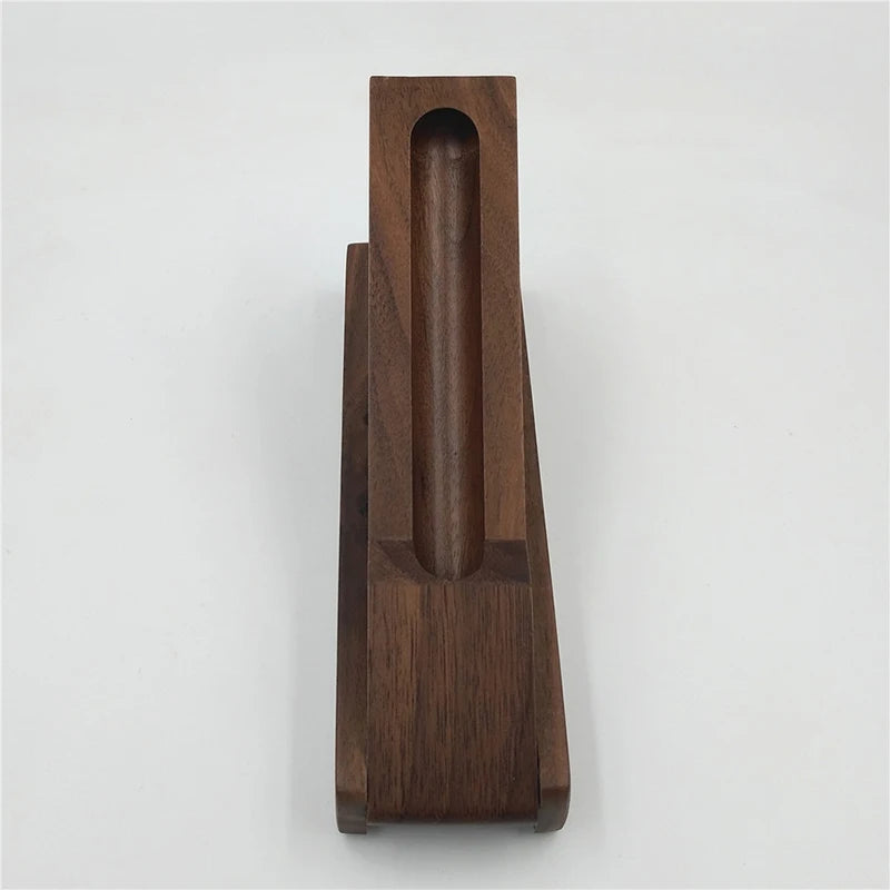 Walnut Wood Single Pen Display Case – Foldable Gift Box