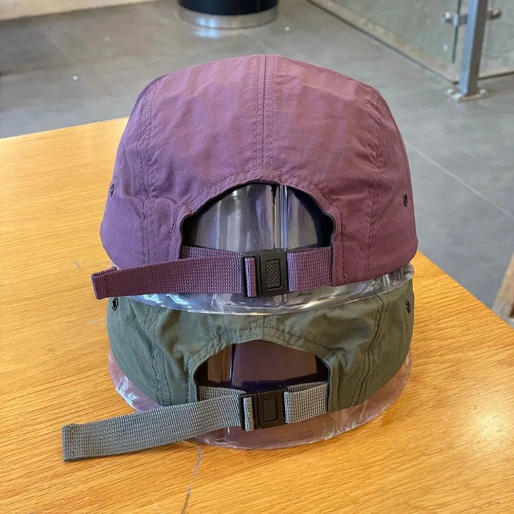 Quick-Dry Adjustable Sun Hat – Short Brim Baseball Cap