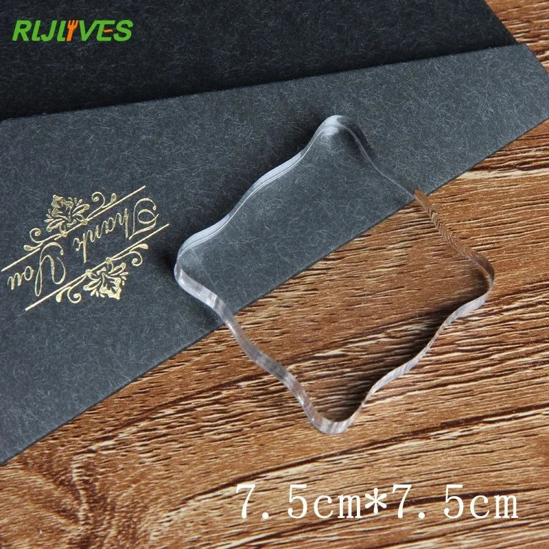 Acrylic Stamp Block Pad – 3 Sizes for Scrapbooking & DIY