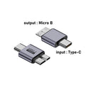Micro B to USB-C / USB-A Adapter for HDD SSD Data & Charging