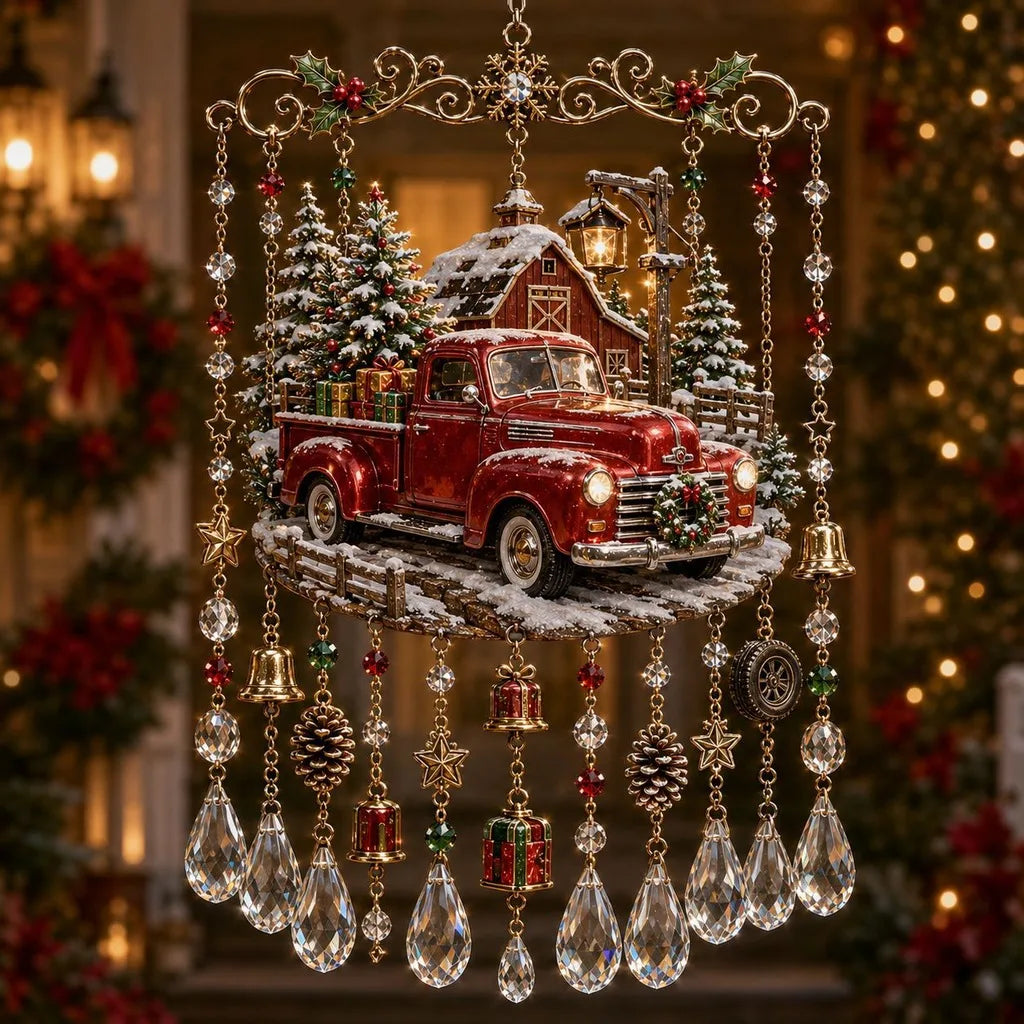Crystal Pendant Wind Chime – Christmas Hanging Ornament