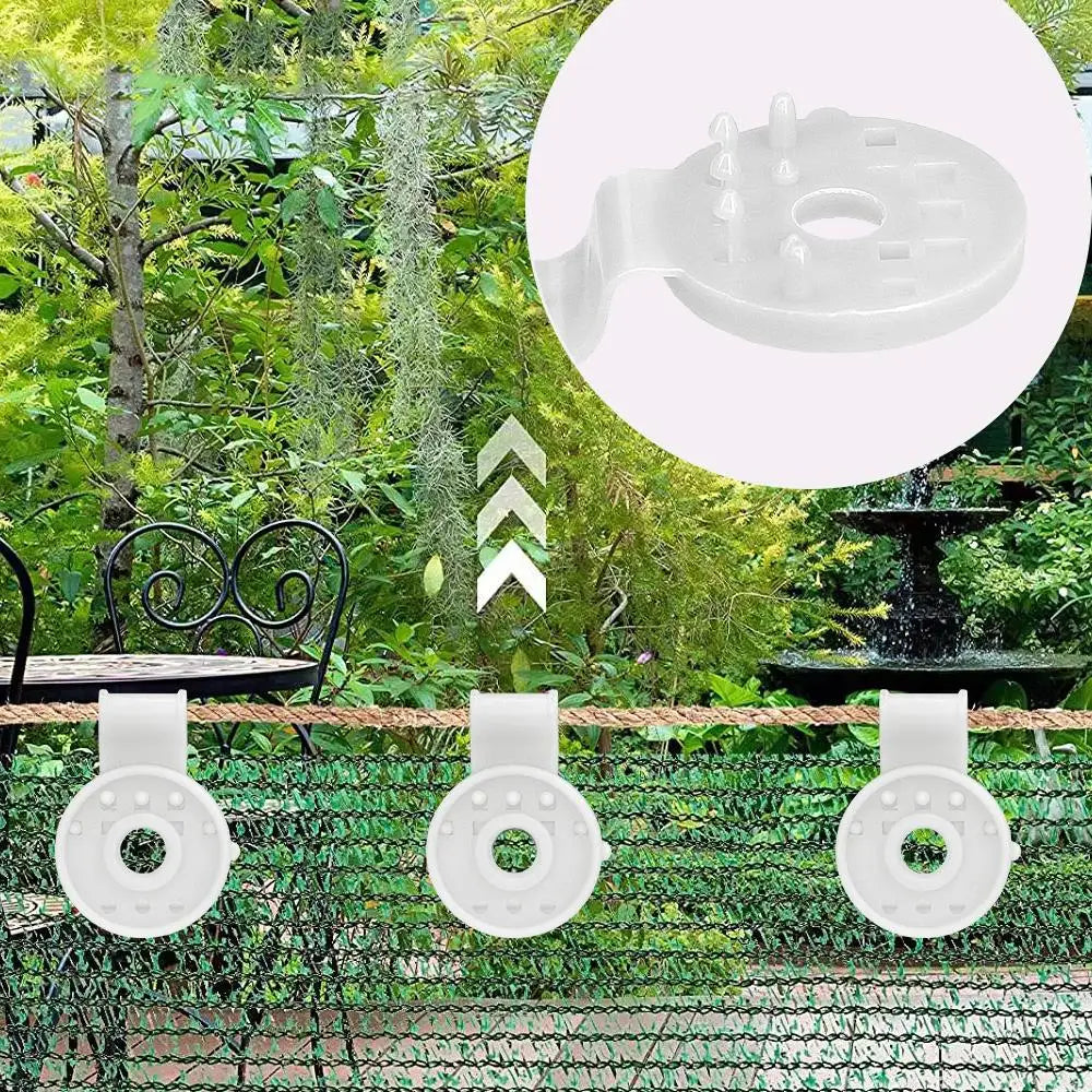 UV-Resistant Shade Cloth Round Clips – Garden Net Fixing Clips