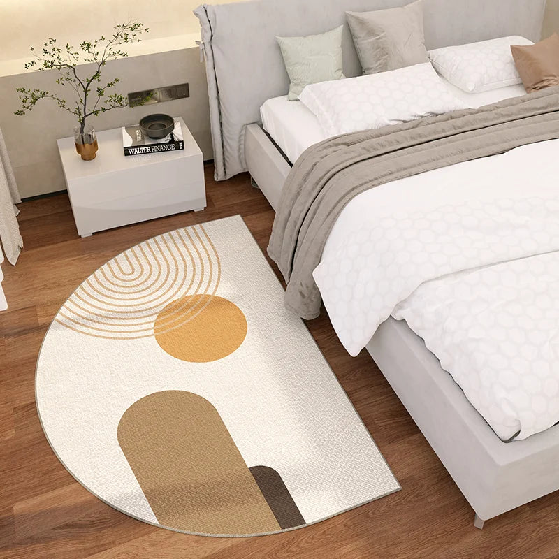 Semi-Circular Anti-Slip Door Mat | Modern Luxury Entrance Rug