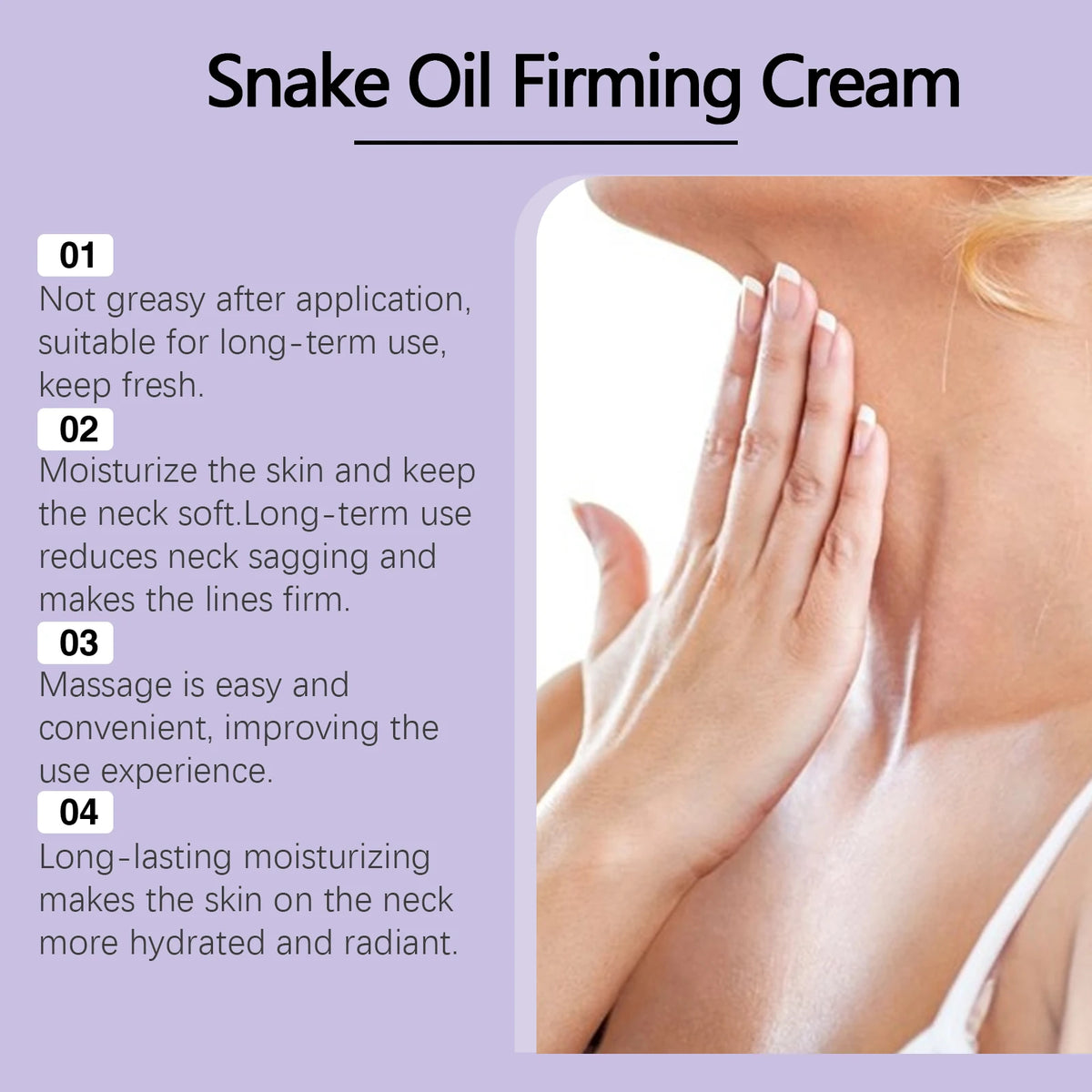 Hoygi Snake Oil Neck Cream – Firming, Lifting & Moisturizing