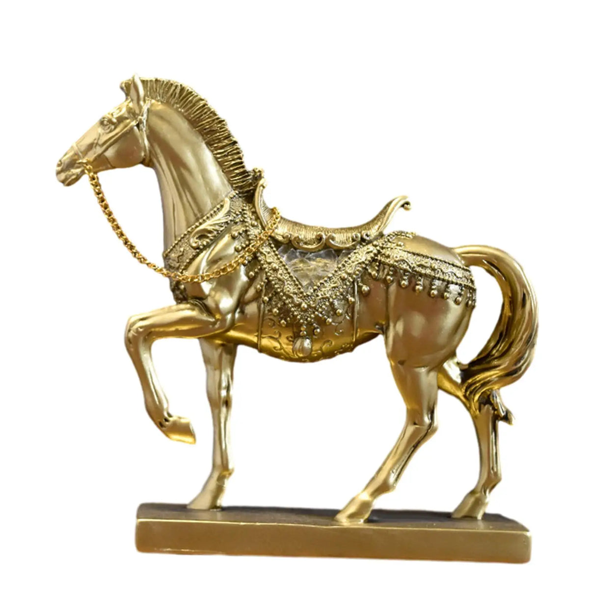 Vintage Resin Horse Figurine Sculpture | Desktop Home Decor