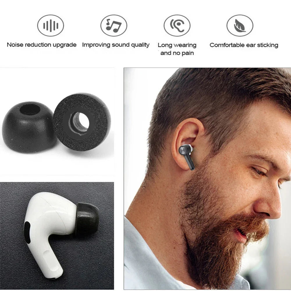 Memory Foam Eartips for Samsung Galaxy Buds Pro – 3 Sizes