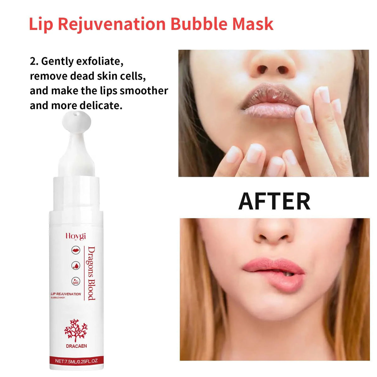 Hoygi Bubble Lip Mask – Exfoliating & Moisturizing Lip Cream