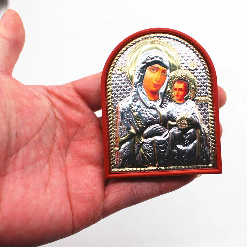 Orthodox Icons – Virgin Mary & Jesus Christ Religious Decor