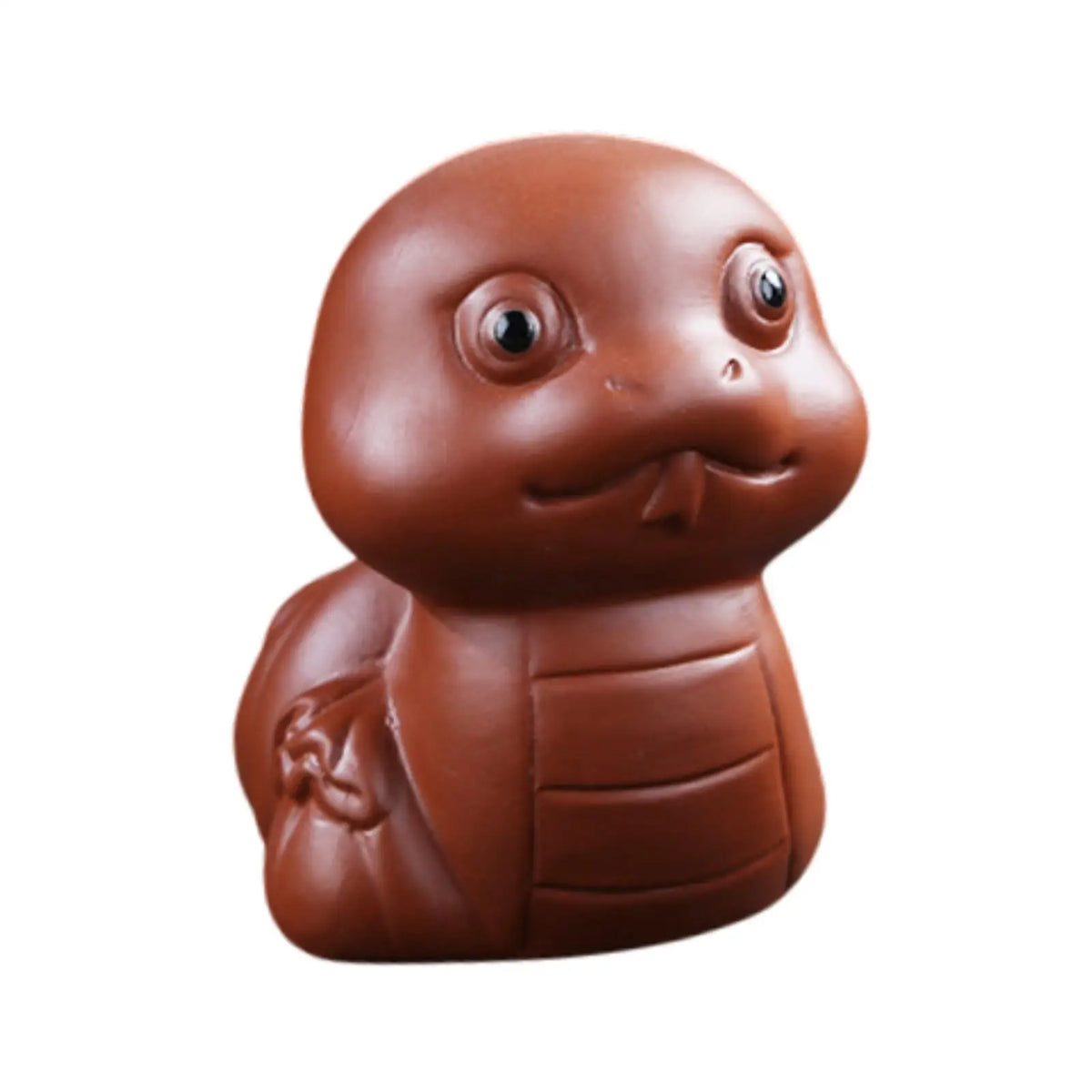 Ceramic Mini Snake Figurine – Tea Pet Desk Statue Decor