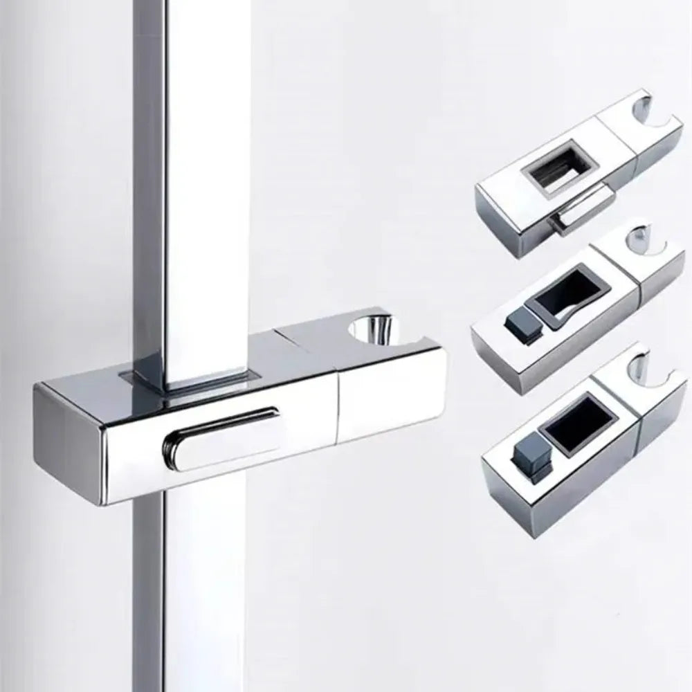 Adjustable Square Rail Shower Head Holder – Rotatable Bracket