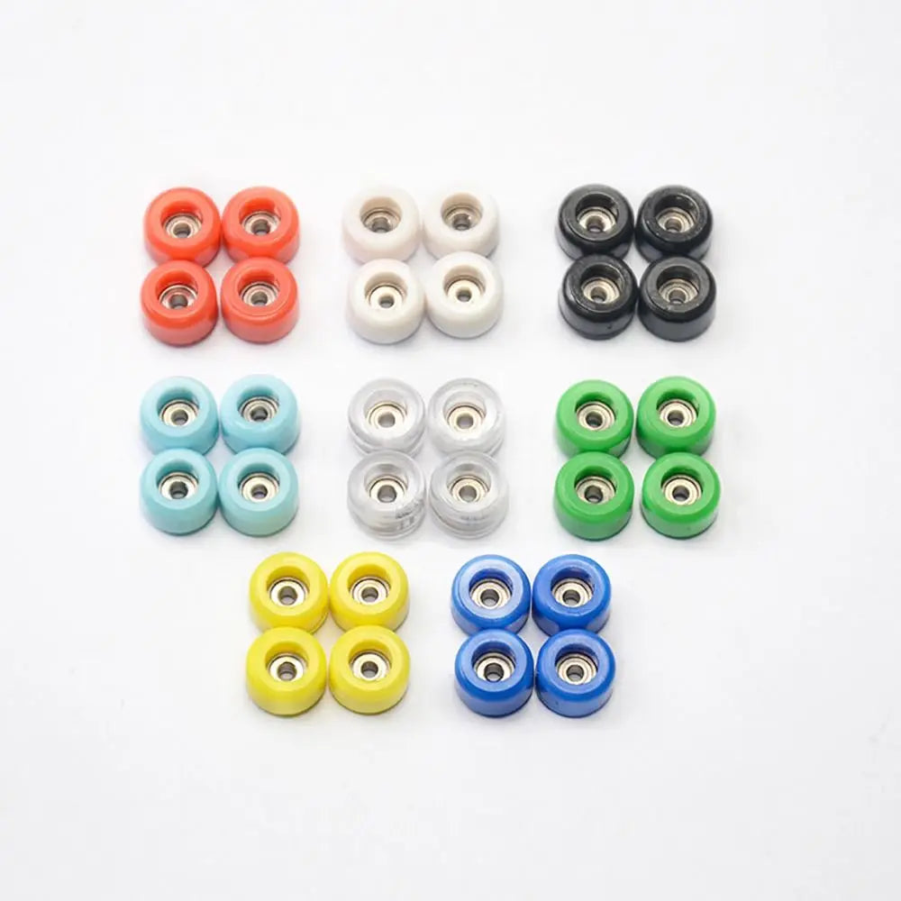 4-Pack PU Bearing Fingerboard Wheels | Mini Skate Accessory