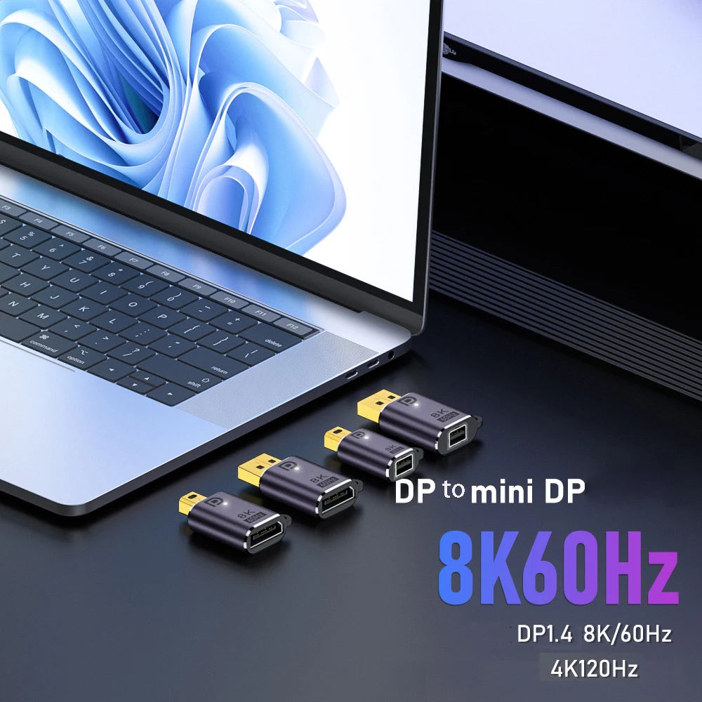 Mini DisplayPort to DP Adapter 8K60Hz – Bidirectional Converter