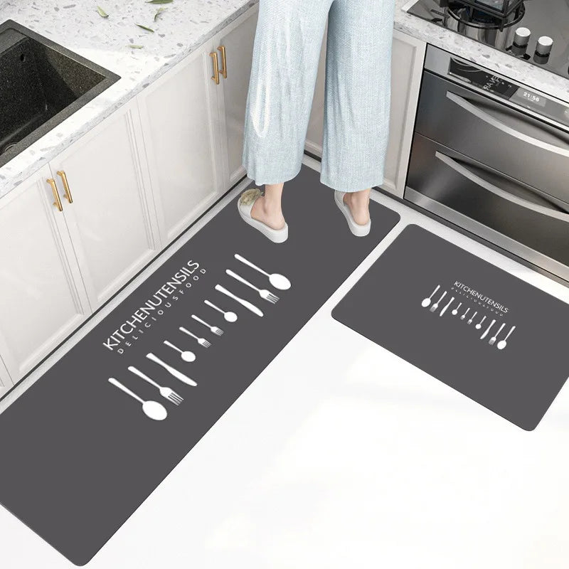 VIKAMA Diatomaceous Earth Bath & Kitchen Mat | Non-Slip Absorbent