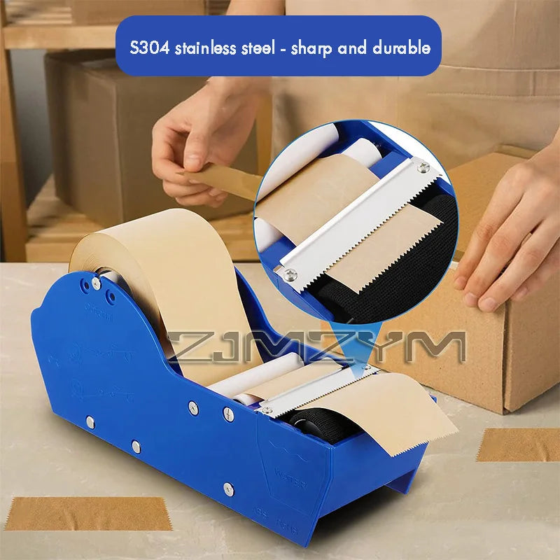 Water Activated Tape Dispenser – Kraft Gummed Tape Cutter
