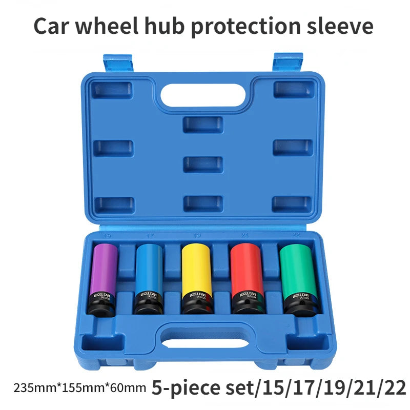 Wheel Hub Nylon Protective Socket Set – 3/4/5 Pc Chrome-V