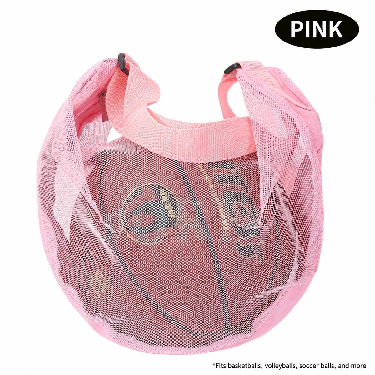 Large Mesh Sports Ball Bag – 25L Lightweight Shoulder Bag