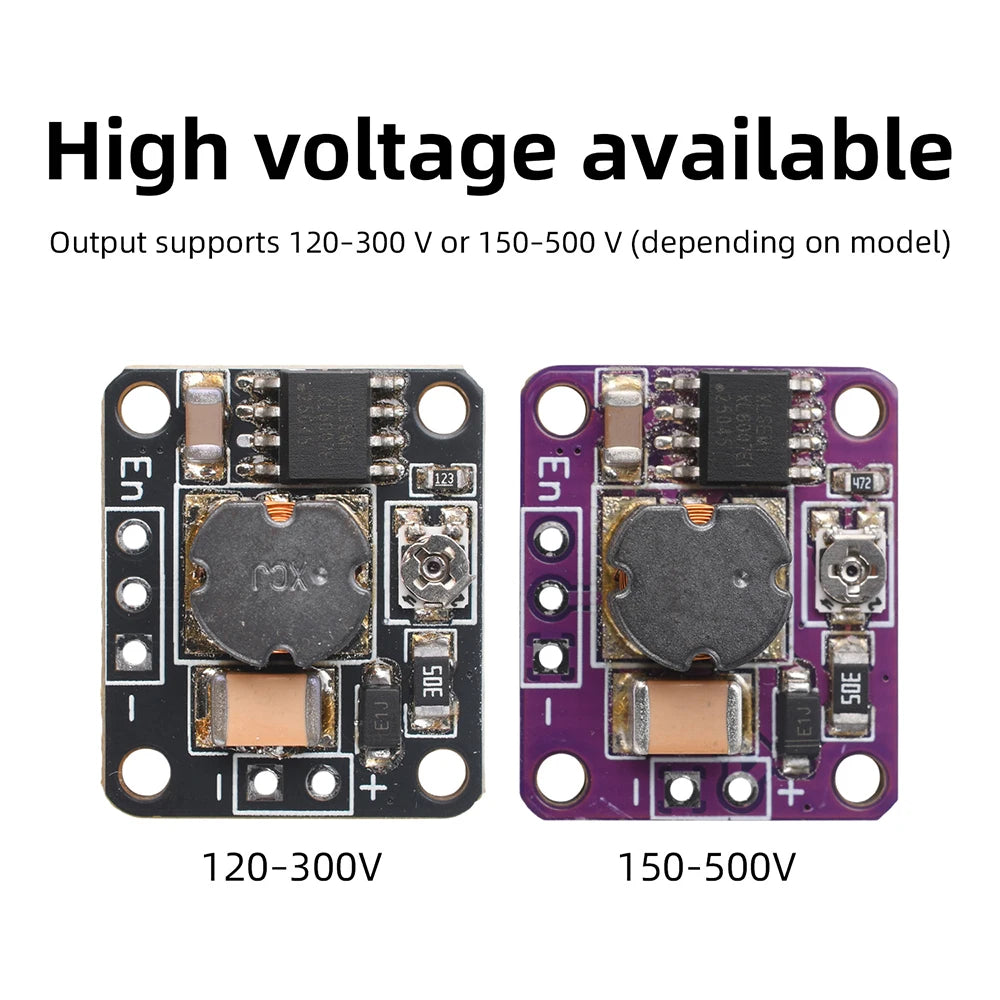 DC-DC Boost Module 3.6–20V to 120–500V | DIY High Voltage