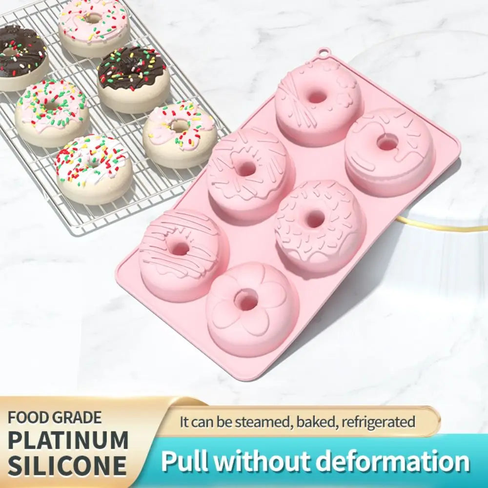 Silicone Donut Mold – 6-Cavity Non-Stick BPA-Free Baking Pan