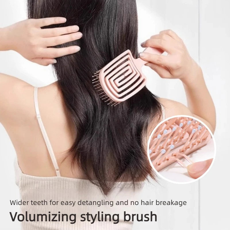 Wide Tooth Hollow Massage Comb for Curly & Long Hair