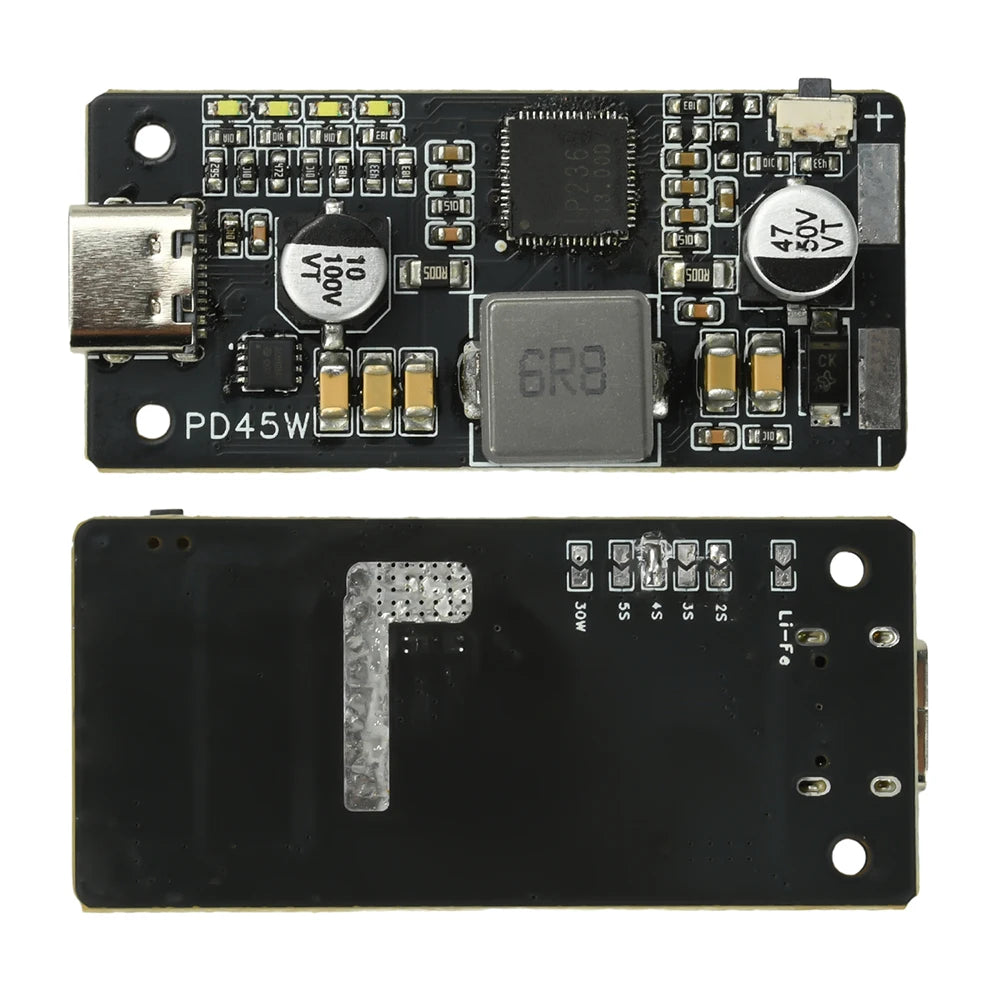 PD 45W 2–6S Li-Ion/LFP Battery Charge Discharge Module
