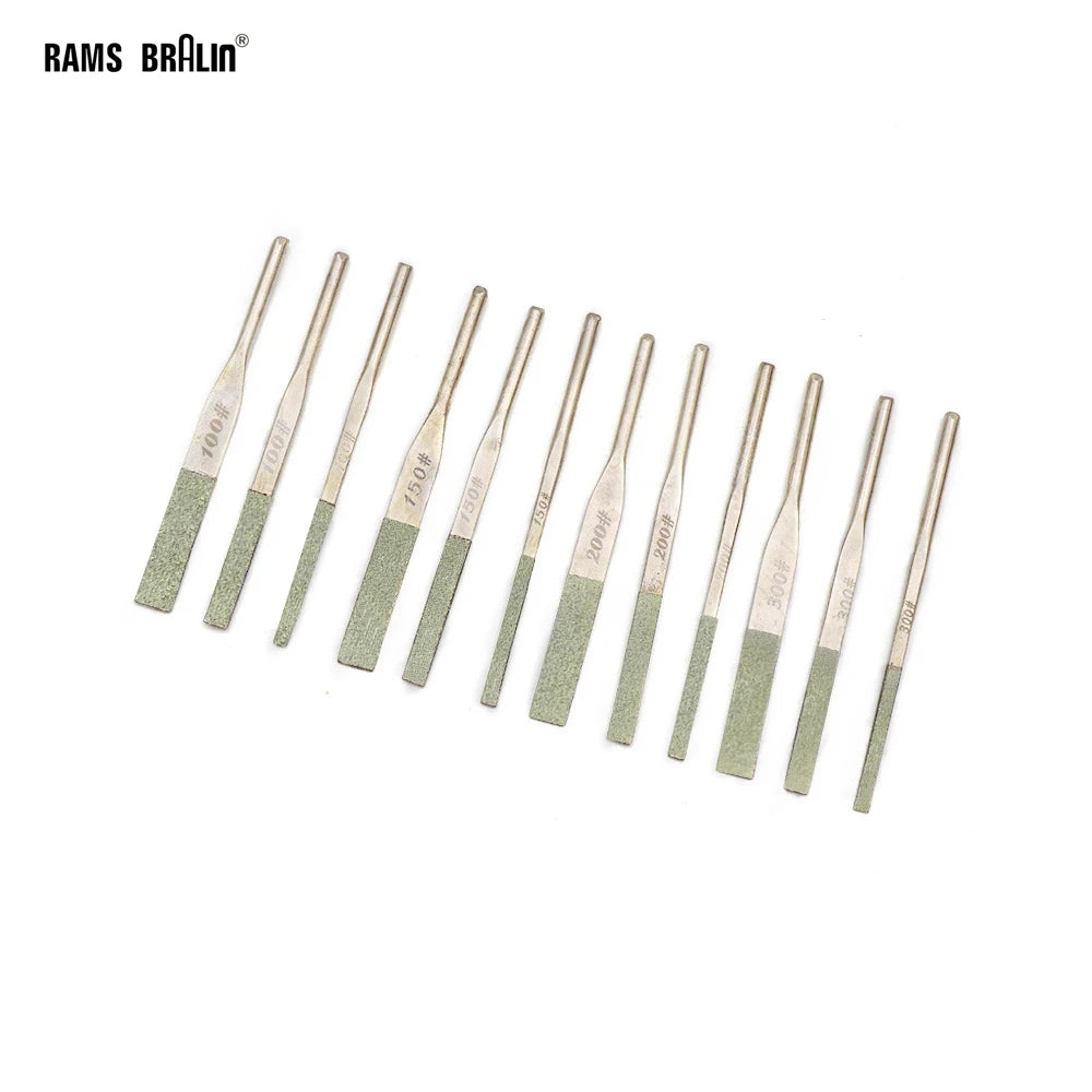 12-Piece Diamond Taper Machine Files for Reciprocating Handpiece