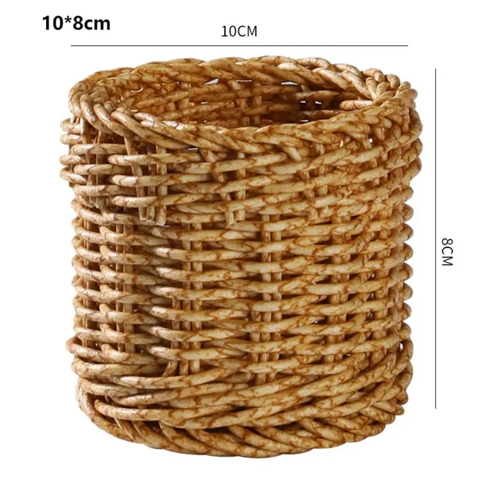 Woven Rattan-Style Basket – Bread, Fruit & Storage | 12 Styles