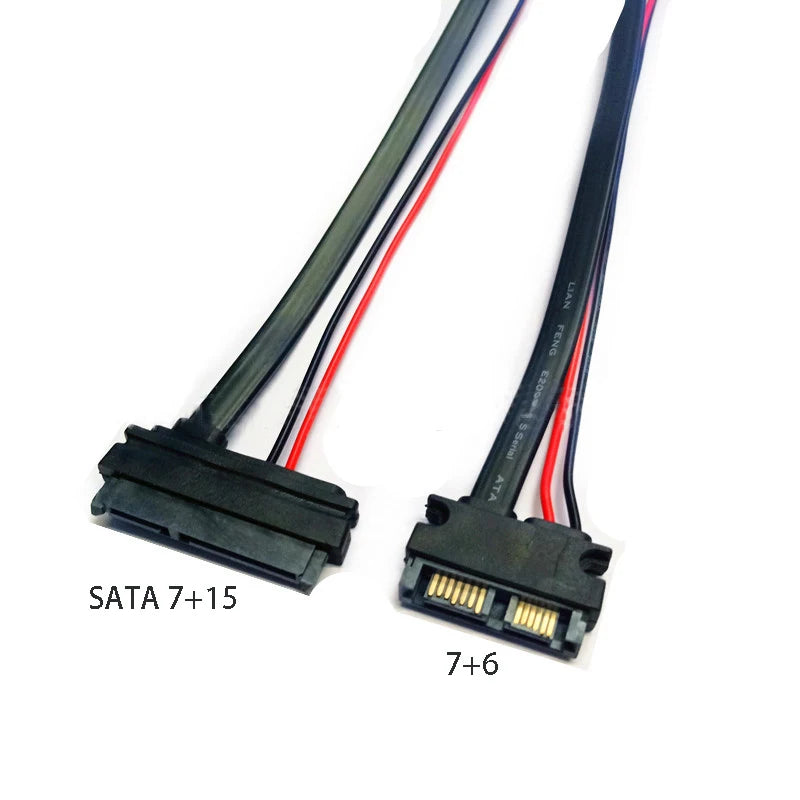 SATA 13-Pin to 22-Pin Converter Cable | SSD HDD Adapter