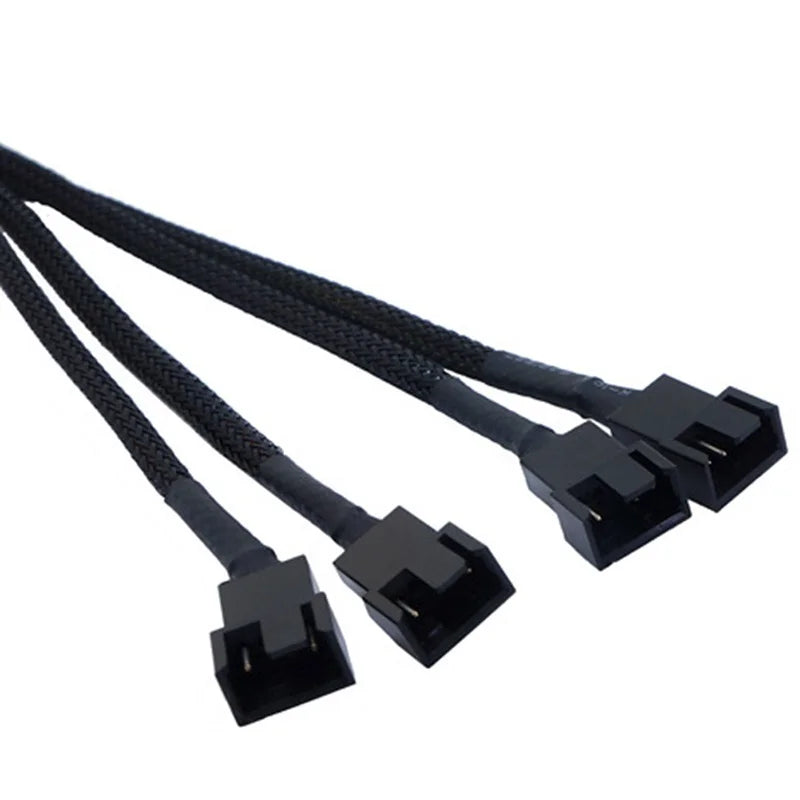 4-Pin PWM Fan Splitter Cable 1 to 4 Ways – 27cm Extension