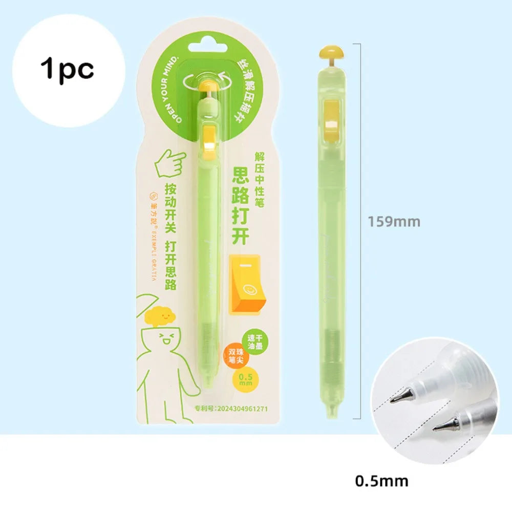 0.5mm Clicker Gel Pen – Smooth Writing Fidget Switch Pen