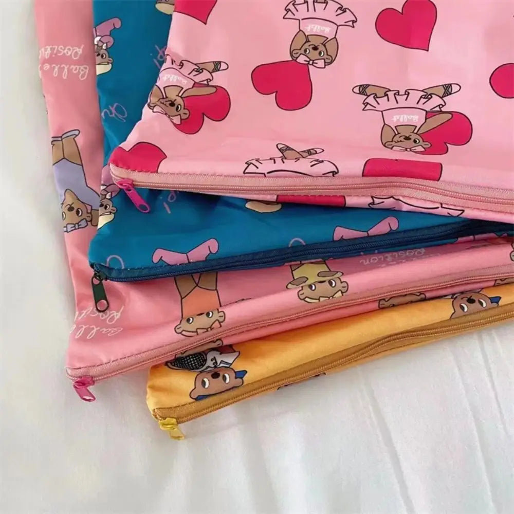 Kawaii Bear Makeup Bag – Large Oxford Toiletry Pouch