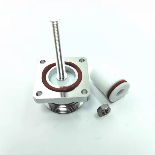 L29 7/16 DIN Female RF Connector 4-Hole Flange M5 18mm