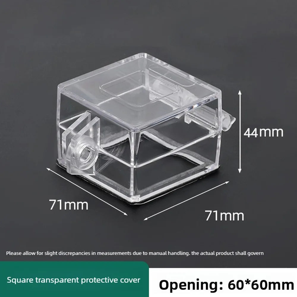 PC Lockable Button Protection Flip Cover – 40/50/60mm Guard