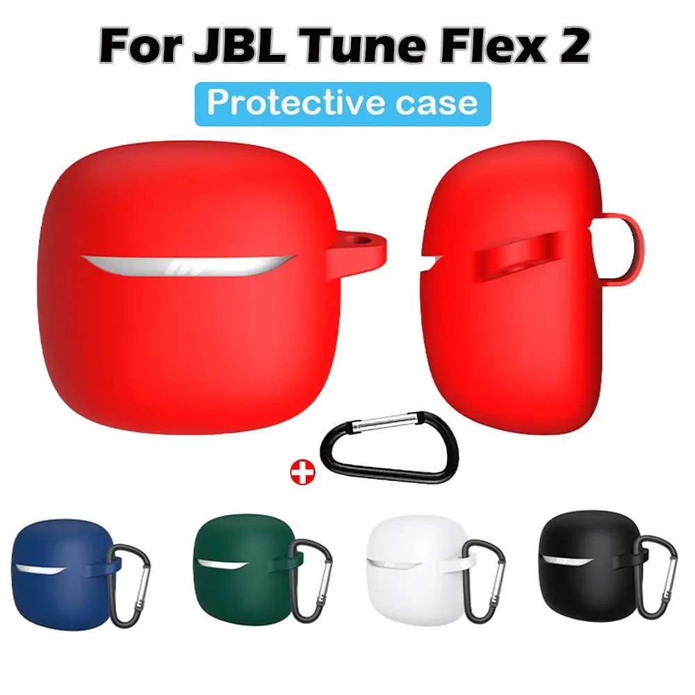 Silicone Case with Hook for JBL Tune Flex 2 | Shockproof