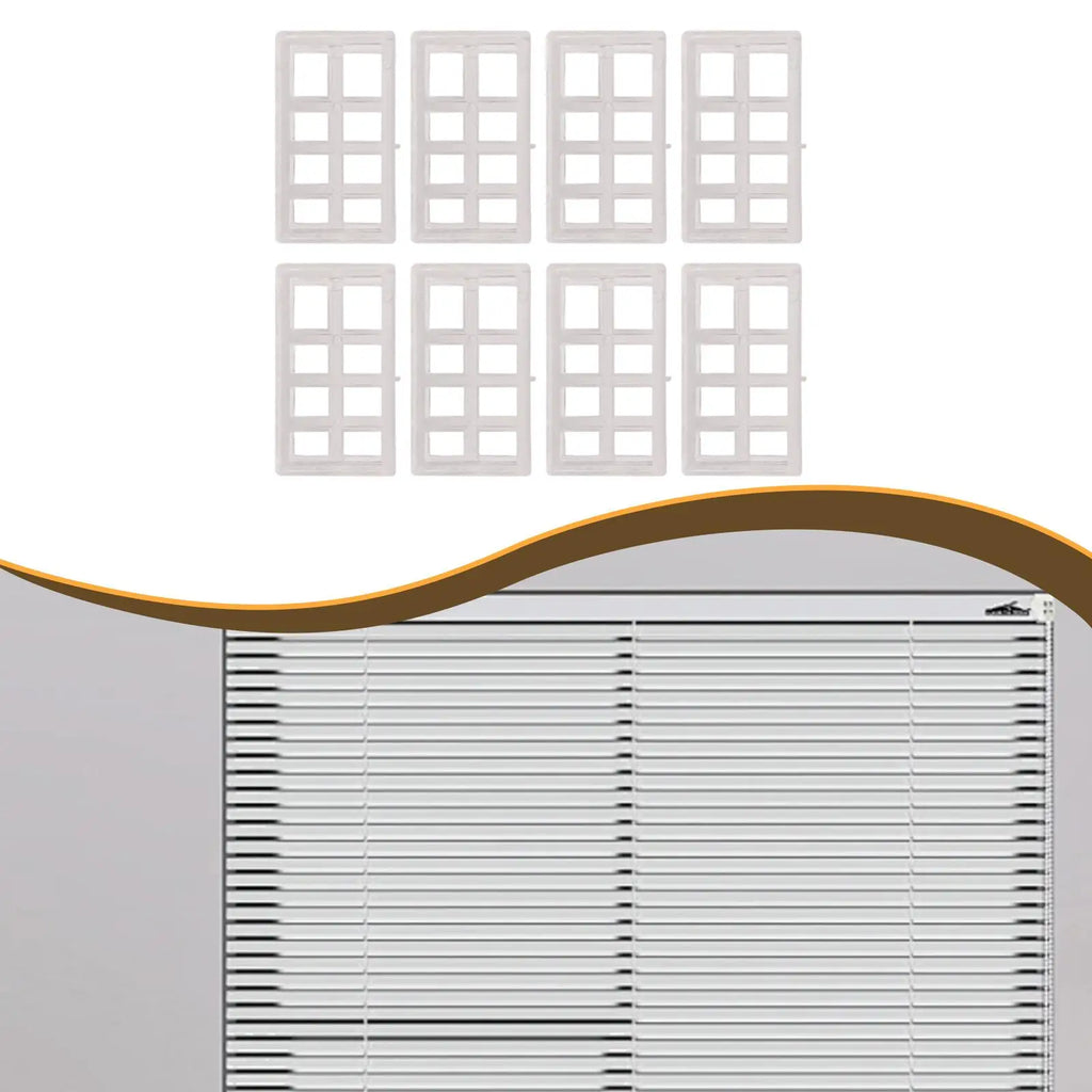 Clear Acrylic Window Blind Bracket Spacers – 8-Pack