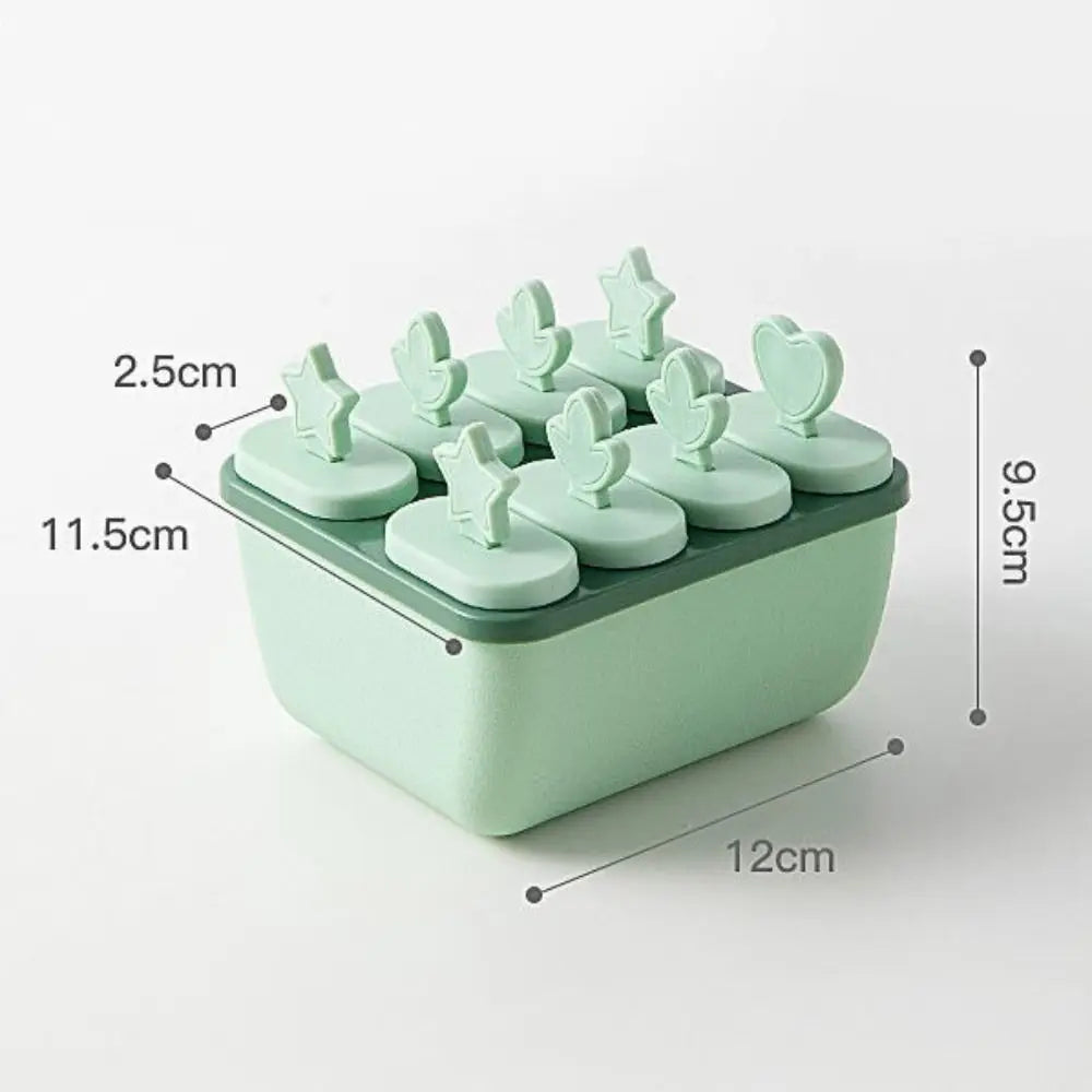 Reusable Popsicle Mold with Lid & 8 Sticks | Food Grade