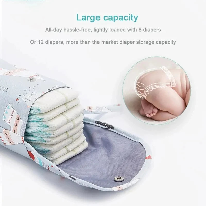 Waterproof Baby Diaper Bag – Wet Dry Travel Organizer Pouch