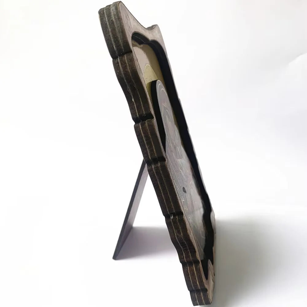 Virgin Mary Orthodox Wood Icon 3-Layer | Christmas Easter Gift