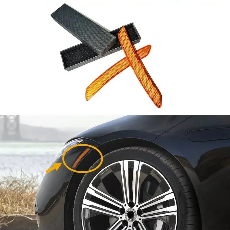 2-Pack Car Reflective Door Stickers – 3-Color Safety Warning Tape