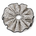 Large Floral Scrunchie – Oversized Ruffle Elastic Hair Tie
