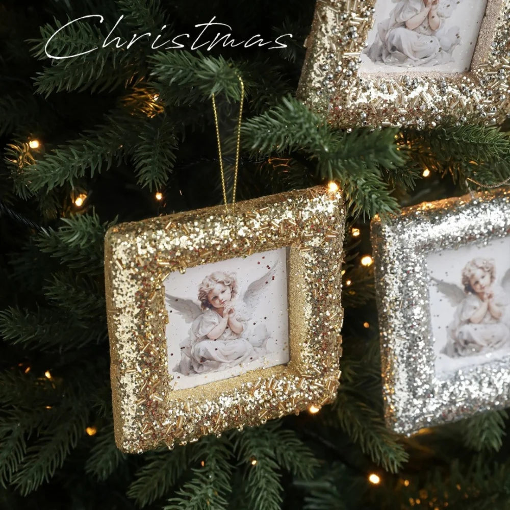 Baroque Mini Photo Frame Christmas Tree Ornament Pendant