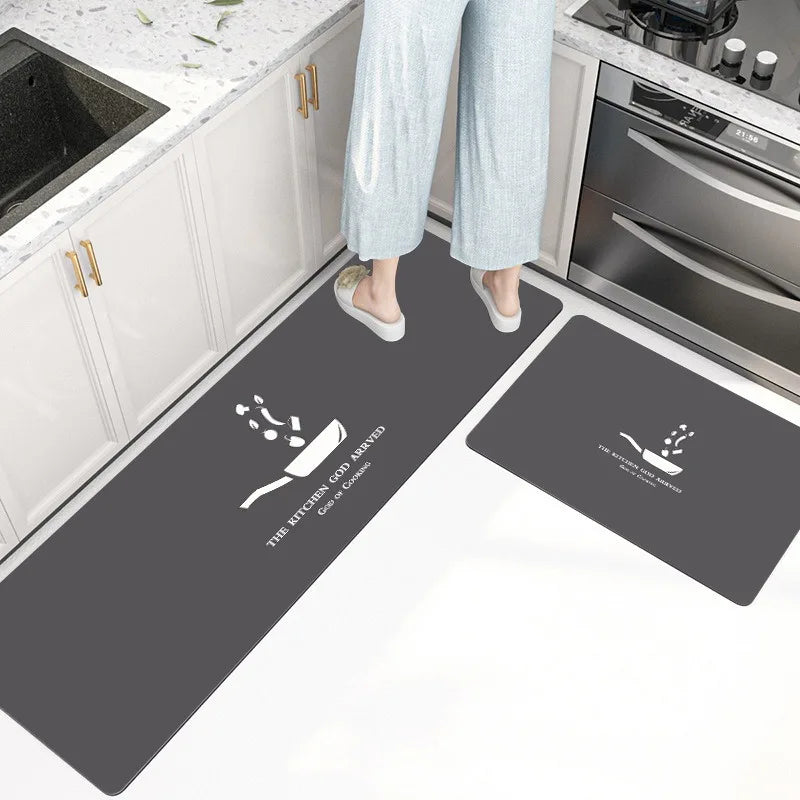 VIKAMA Diatomaceous Earth Bath & Kitchen Mat | Non-Slip Absorbent