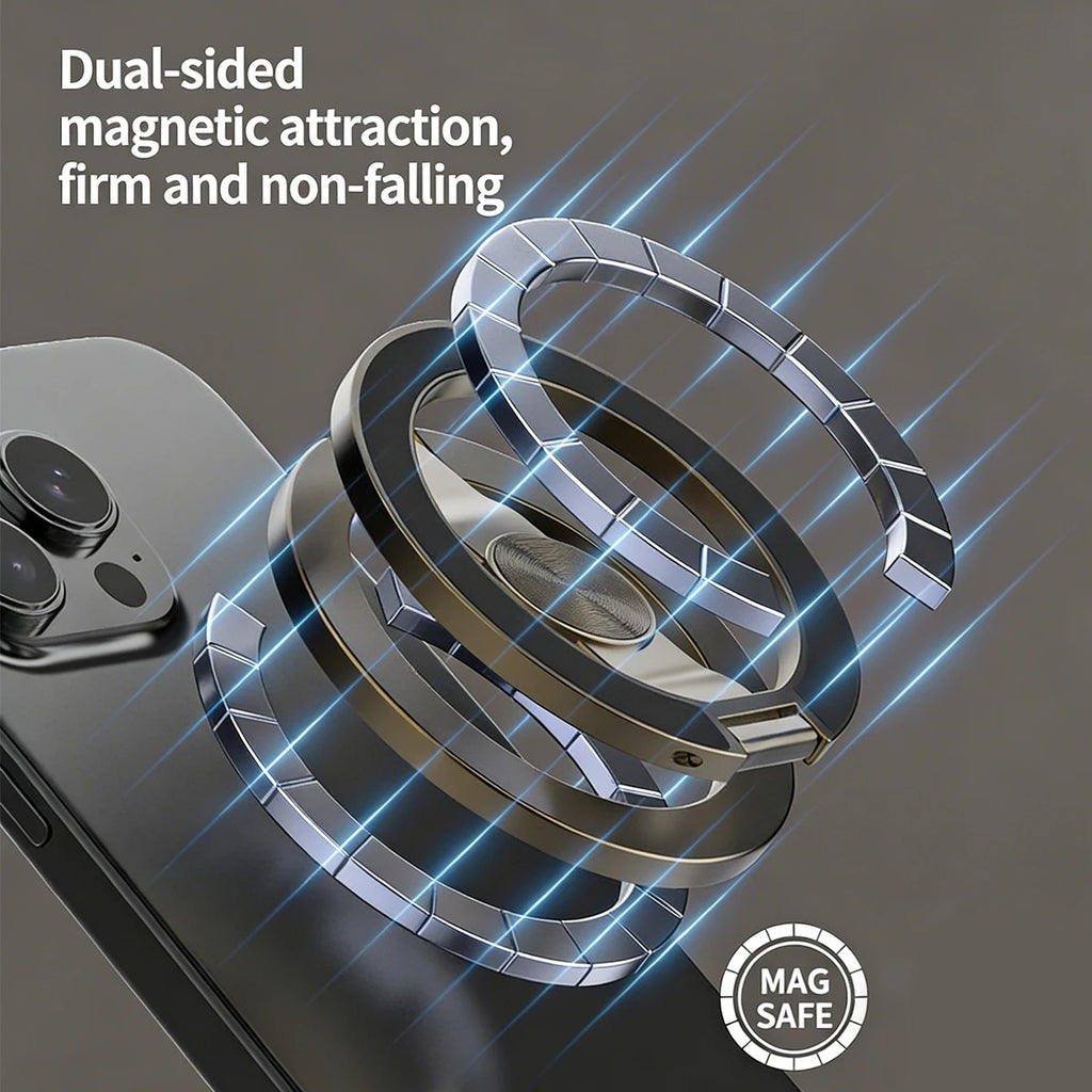 Magnetic Fidget Spinner Phone Ring Holder | MagSafe 360°