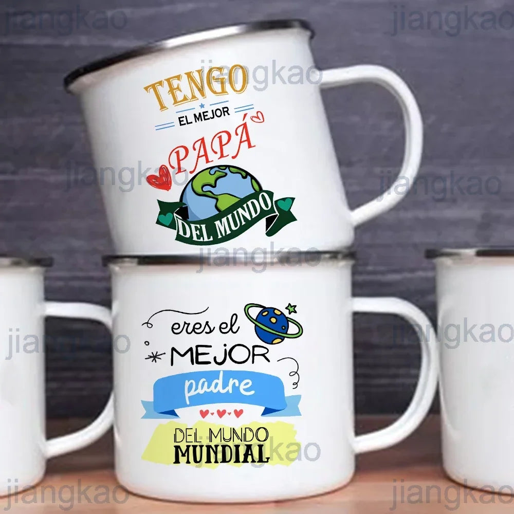 Best Dad Enamel Camping Mug | Father's Day & Birthday Gift