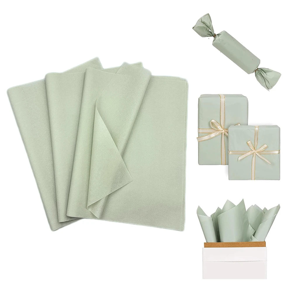 Sage Green Tissue Paper 50 Sheets – Gift & Bouquet Wrap