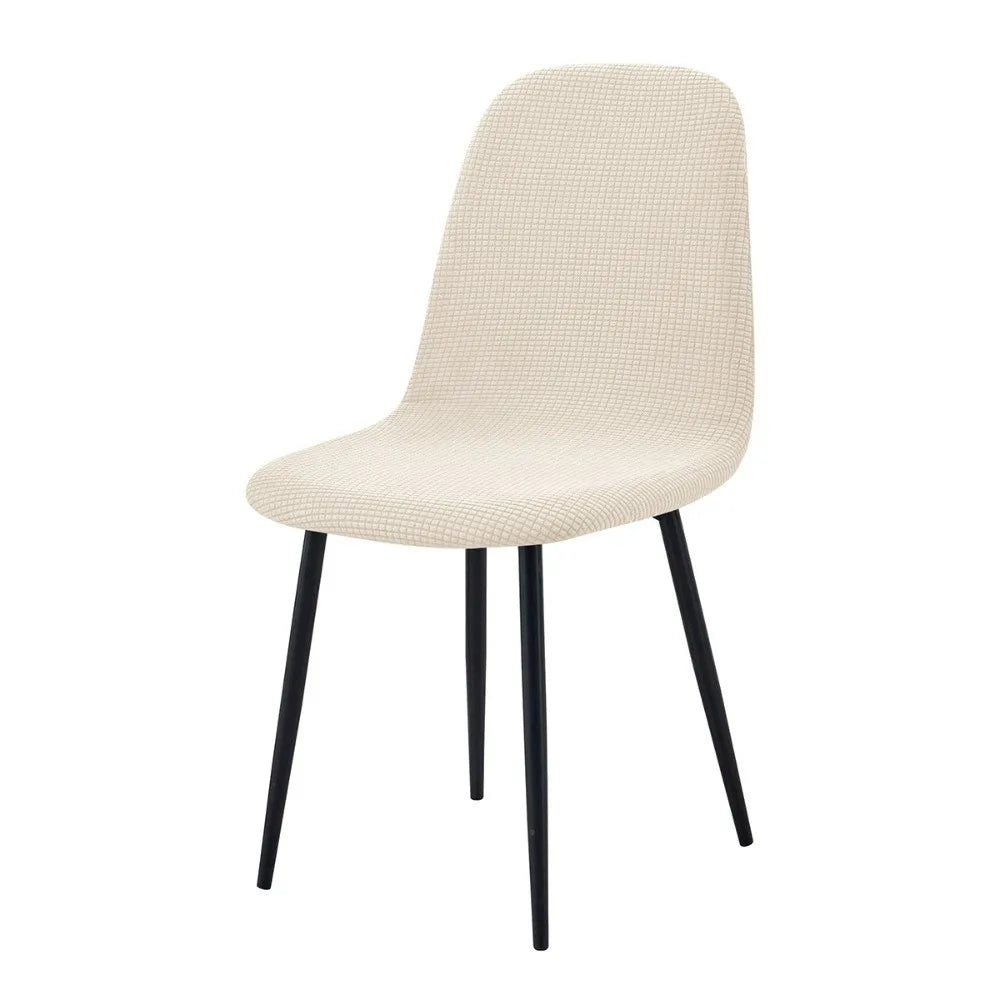 Stretch Jacquard High Back Dining Chair Cover Slipcover