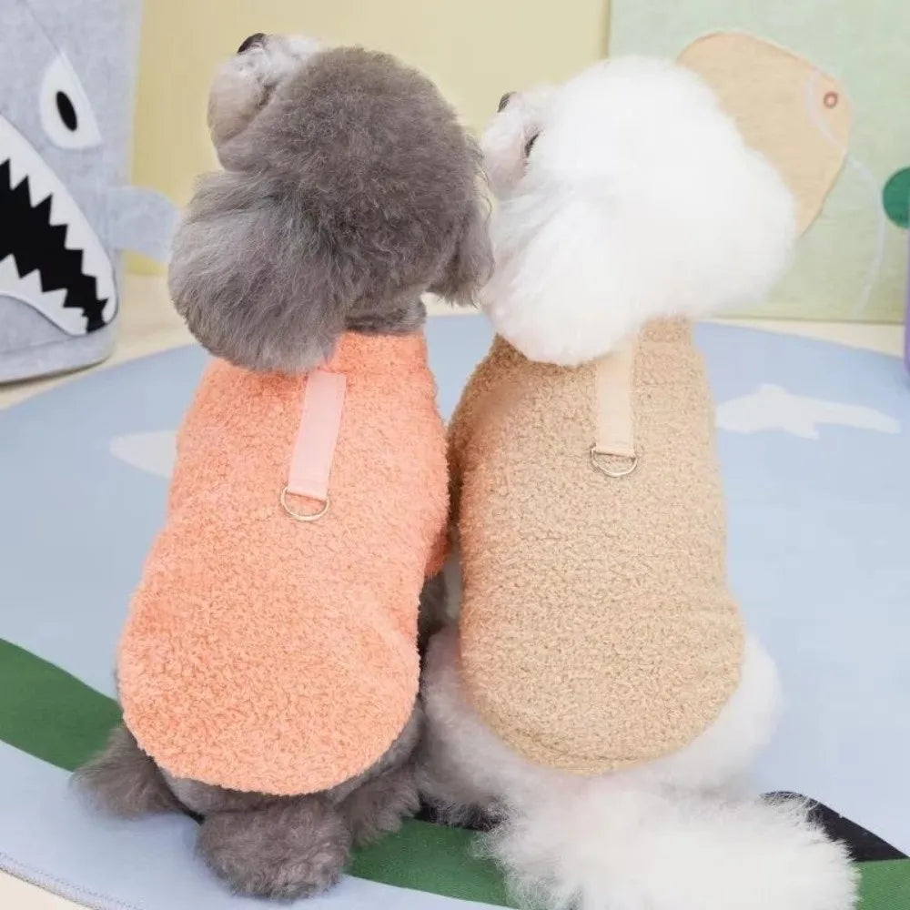 Winter Fleece Dog Sweater – Warm Coat for Small Dogs