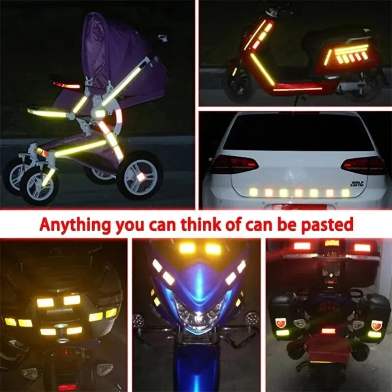 Reflective Warning Tape Sticker 5cm x 100cm – Car Safety Strip
