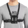 Hands-Free Chest Phone Mount – Adjustable Clip for Sports & Vlog