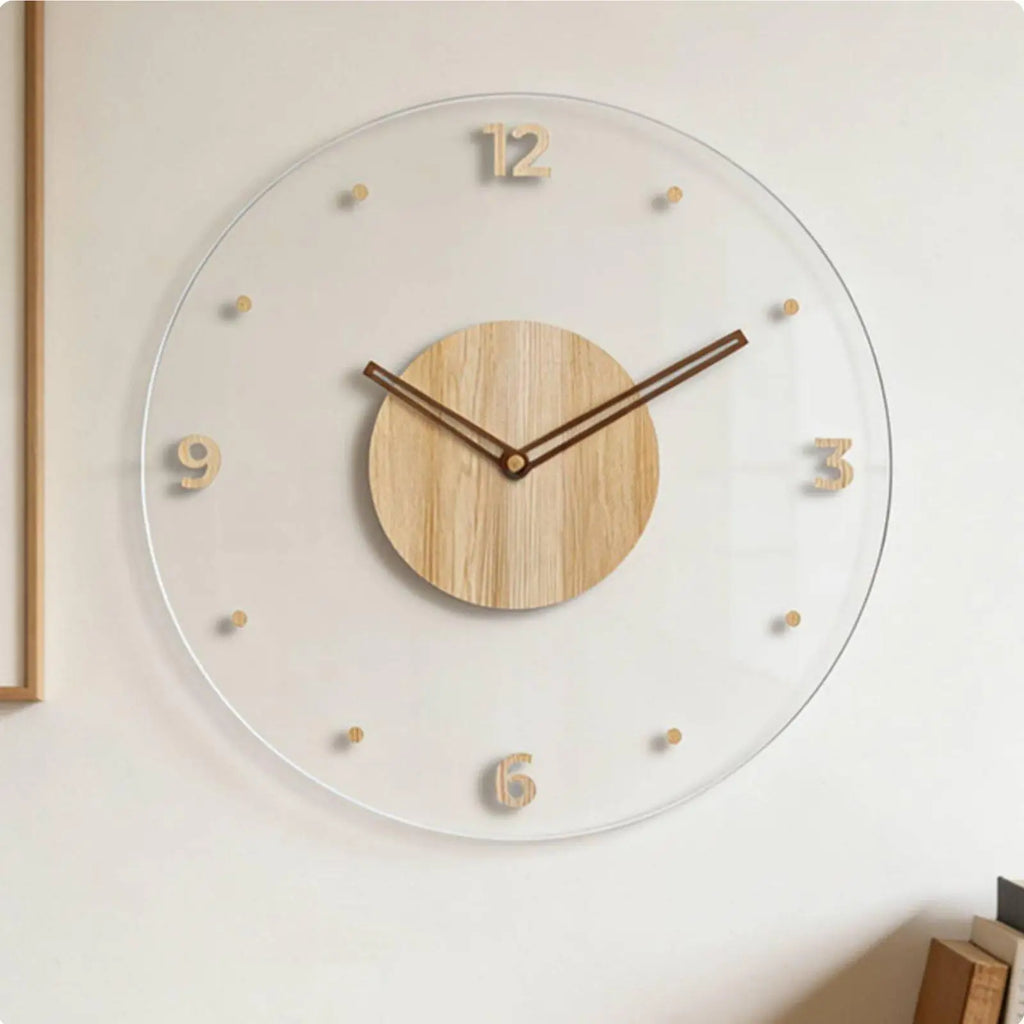 3D Acrylic Wall Clock | Silent Floating Numbers Home Decor